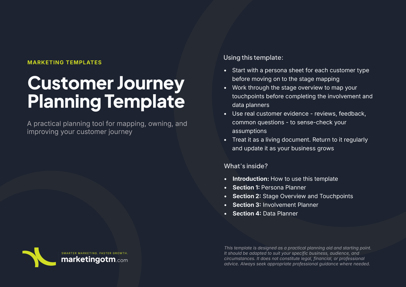 Customer Journey Planning Template preview